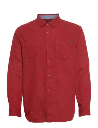 Top Mens Alpha Overshirts Punainen VANS