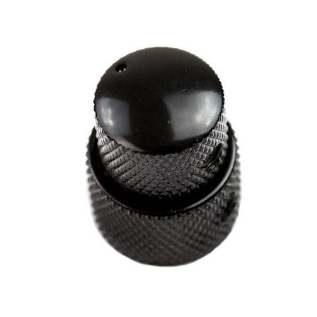 Koncentrisk Dubbelratt Metall Dome Potentiometerknopp För Elgitarr Bas Ton