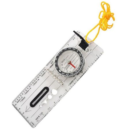 Kart Linjal Kompass Orienteringsnavigering Grunnplate Kompass