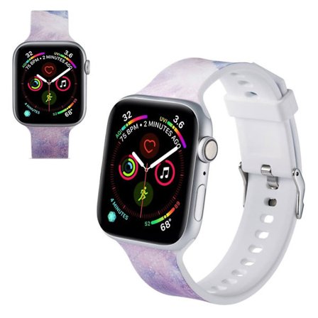 Apple Watch Series 5 40mm mönster silikon klockarmband - nebulosa