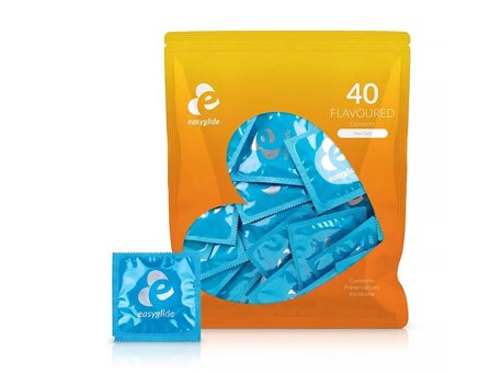 Easyglide Mixed Flavours Kondomer 40 stk, Mænd, Krop & Helse, Kondomer