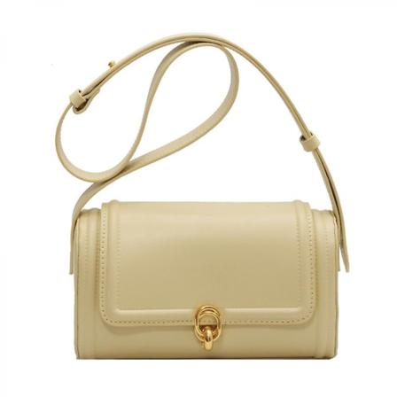 Muoti Trendikäs olkalaukku Crossbody Bag Sylinteri casual pieni laukku keltainen