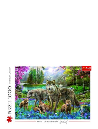 Trefl 1000 Bit Lupine Family Patterned Trefl