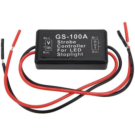 Bromsljus Strobe Controller GS-100A 12-24VDC Plast LED Blixt