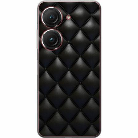 Asus Zenfone 9 Genomskinligt Skal Leather Black