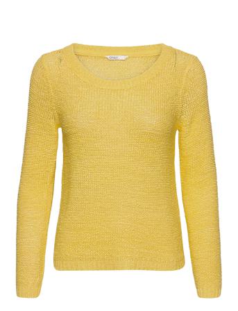 Onlgeena Xo L/S Pullover Knt Pullover Striktrøje Gul ONLY