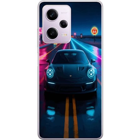 Kompatibelt Mobilskal till Xiaomi Xiaomi Redmi Note 12 Pro Sportbil Neon Bil Racing Drift