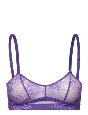 Mesh Balc Tte Lingerie Bras & Tops Balc Tte Bras Purple Understatement Underwear