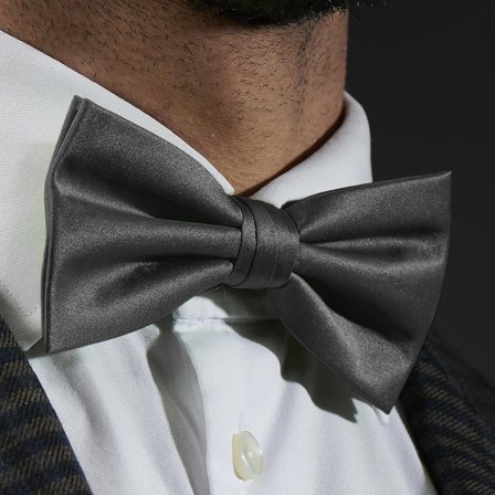 Koksgrå Basic Tversoversløyfe for menn - Bundne sløyfer