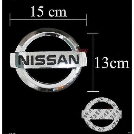 Nissan Emblem Krom 15cm X 13cm Bagagerum