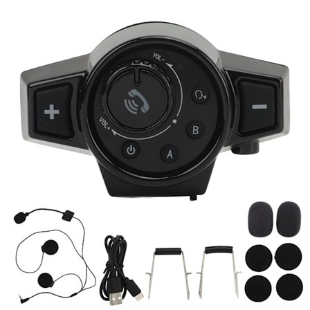 Motorcykelhjelm Bluetooth Headset Vandtæt Bluetooth 5.0 Motorcykel Intercom Kørsel Opkald Håndfri Musik Motorcykel Hjelm Kommunikationssystem