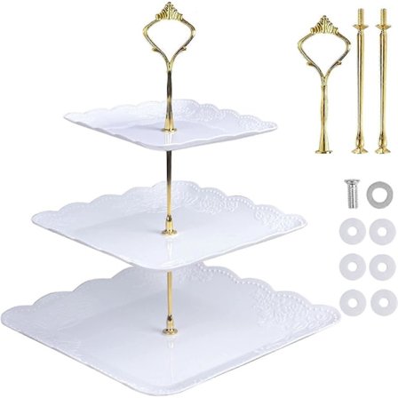 3-trinns kakefat, kakefat, makronfat, kakefat for cupcakes, godteri, donuts, plastkakefat for bryllup, bursdagsfest