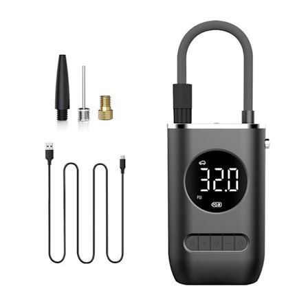 Elektrisk cykelpumpe, bærbar batteridrevet kompressor, luftpumpe