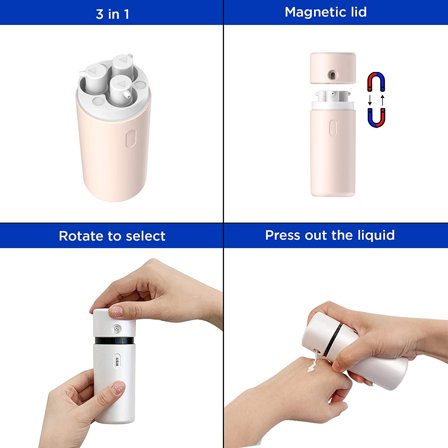 Yotime H2 3-i-1 sprayflaske-beholder