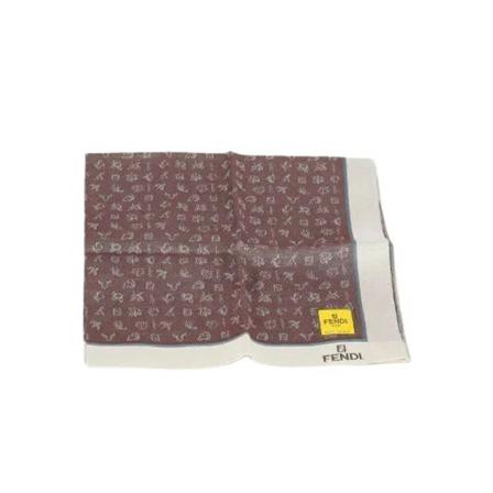Fendi Vintage, Pre-owned Cotton scarves Bruin, Dames, Maat:ONE Size