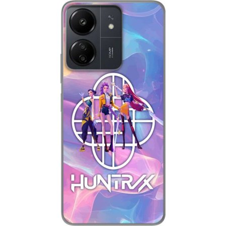 Yhteensopiva Puhelinkuori Xiaomi Redmi 13C Huntrix Neon Trio Kpop Demon Hunter Värikäs futuristinen suunnittelu, jossa kolme naista sankaria pastellim