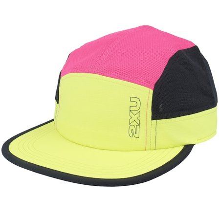 2XU - Pink 5panel Czapka Z Daszkiem - Light Speed Cap Volt/Fuchsia 5-Panel @ Hatstore