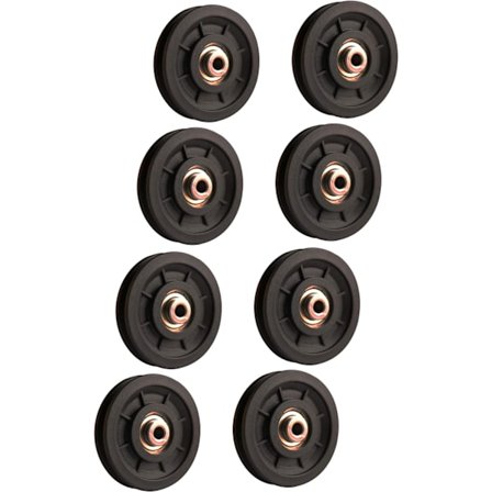 8 stk 90mm kulelager nylon trinse, styrketrening trinse, univers