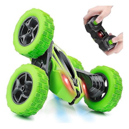 Fjernstyret bil til børn, Rc stuntbil racerbil højhastighedslegetøjsbil dobbeltsidet 360 flip Rc bil 4wd fjernstyret buggy bil legetøj