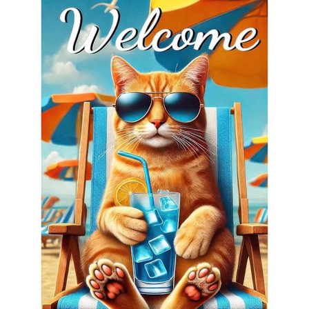 Katte Diamant Maleri Sæt til Voksne, 5D Diamant Kunst Sæt til Begyndere, DIY Fuld Bor Rund Diamant Prikker Ædelstens Kunst og Håndværk til 