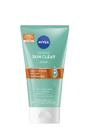 NIVEA Ansiktsskrubb Derma Skin Clear Anti-Blemish Scrub 150 ml Ansiktsmask & peeling Unisex