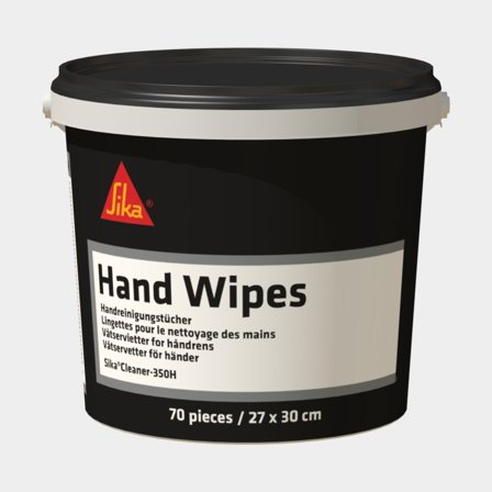 Rengøringsservietter / vådservietter Sika Hand Wipes Cleaner-350H, 27 x 30 cm, fin, 70-pak