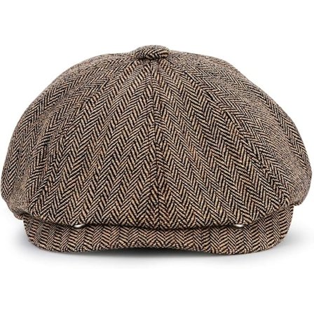 Baker Boy Hat 8 Panel Herringbone Tweed Gatsby Hat Ivy Irish
