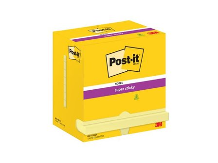Post-it Notes SuperSticky 76x127mm gul - Lyreco - Kontorsmaterial - Notes och Post-It - Notes - Extra sticky
