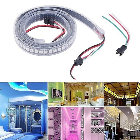 WS2812B 5050 RGB 144LED 1m Lysstreng Vanntett