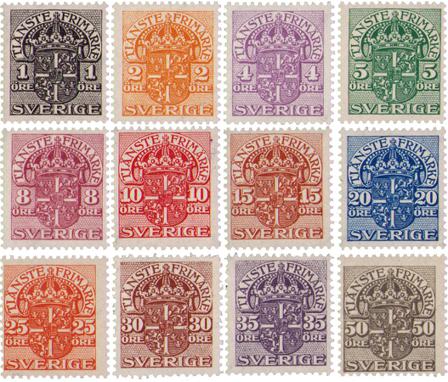 Sverige 1911-1918 - AFA 30-41 - Postfrisk
