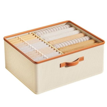 Klær Oppbevaringsboks Sokker Oppbevaringsbeholder BEIGE