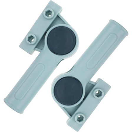 2 stk Avtakbare moppklemmer erstatning moppholder roterbar mopphåndtaksklemme mopptilbehør grønn farge