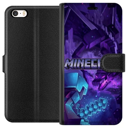 Kompatibelt Plånboksfodral till Apple Apple iPhone SE (2016) Minecraft