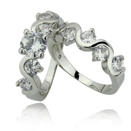 18K Guldfyllda Guld Filled gulddoublé Ring förlovningsring