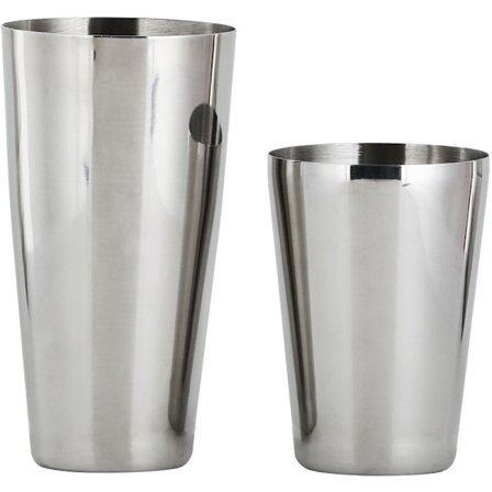 Rostfritt stål cocktailshaker set (rostfritt stål natur), 820ml och 650ml