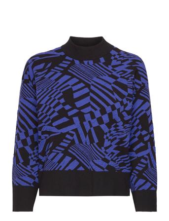 Yasstorm 7/8 Knit Pullover Blue YAS
