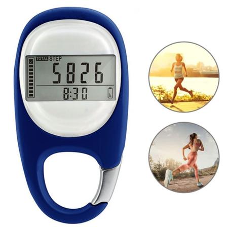 3D Pedometer Klips Digital Enkel Gåavstand Pedometer