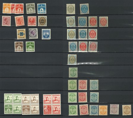 Danmark - Lille samling i 1 indstiksbog - Ubrugt