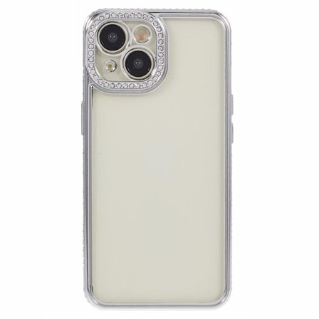 Skyddande skal till iPhone 14 med dekorativa strass i TPU, smalt