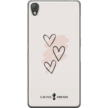 Yhteensopiva Puhelinkuori Sony Sony Xperia Z3 Cactus and Friends - Soft Romance Sketch