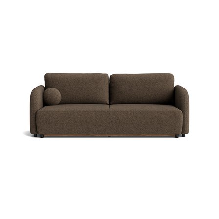 Arezzo 3-Sitzer-Schlafsofa, Stauraum, Modesto Braun, einfarbig, modernes Design mit Bettkasten, komfortable Schlaffunktion, 93cm Tiefe