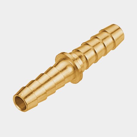 Skarvrör i mässing för bränsleslang 9,5mm (3/8")