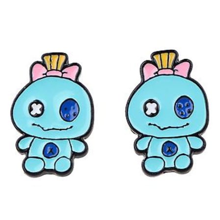 Anime Cartoon Stitch Stud Örhängen Present till Kvinna Flicka