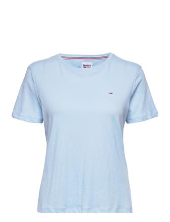 Tjw Soft Jersey Tee T-shirt Top Blå Tommy Jeans