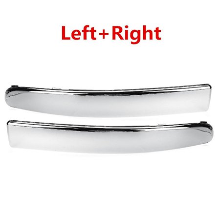 Krom Silver Bilstötfångare Nedre List Gjutning Vänster/Höger För Fiat 500 2007-2015 Krom Styling Stötfångare Nedre List Skydd 735455056 /57
