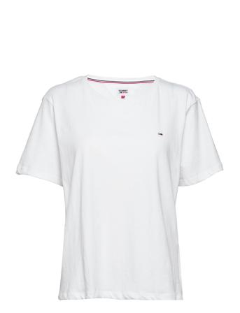 Tjw Soft Jersey Tee T-shirt Top Hvid Tommy Jeans