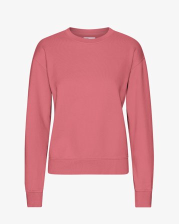 Women Classic Organic Crew - Raspberry Pink XL