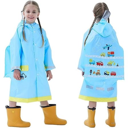 1 Pack, Regnrock Regn Poncho Långa Kläder Regnrock Andningsbar Ho