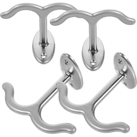 8 st Tak Dubbelkrok Klädhängare Koppkrokar Under Skåp Klädställ Klädkrokar för Hängande Takkrokar Rus