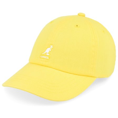 Kangol - Gul unconstructed Caps - Washed Baseball Lemon Sorbet Dad Cap @ Hatstore